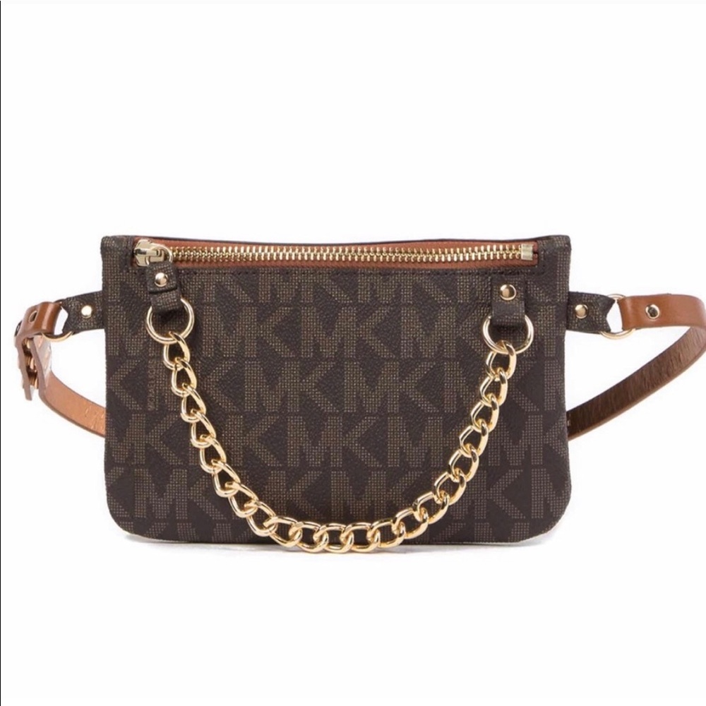 Michael Kors belt bag with chain
